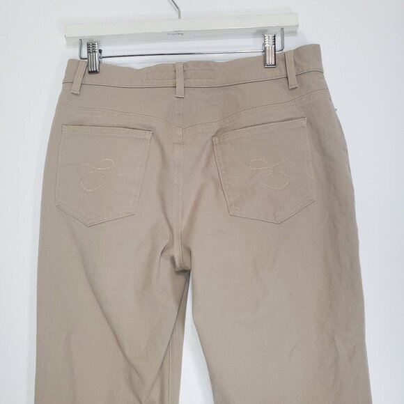 ESCADA SPORT Womens jeans size 38 US 8 'marie' crop Italy tan midrise stretchy - Picture 9 of 11